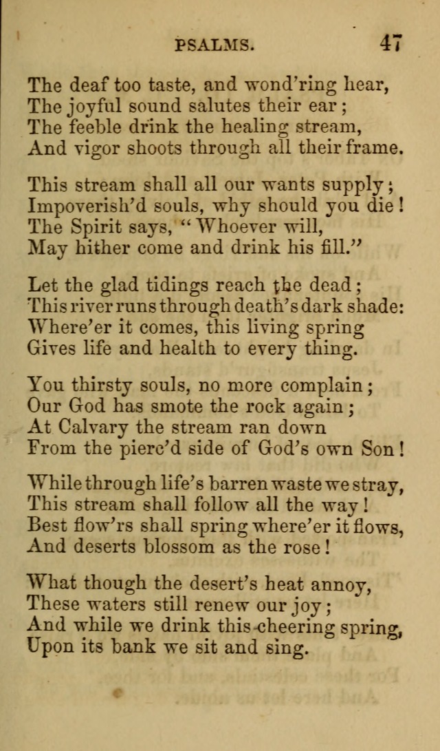 Psalms, Hymns and Spiritual Songs, Original and Selected. (7th ed.) page 47