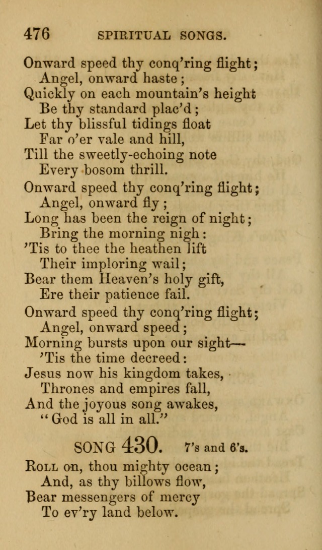 Psalms, Hymns and Spiritual Songs, Original and Selected. (7th ed.) page 476