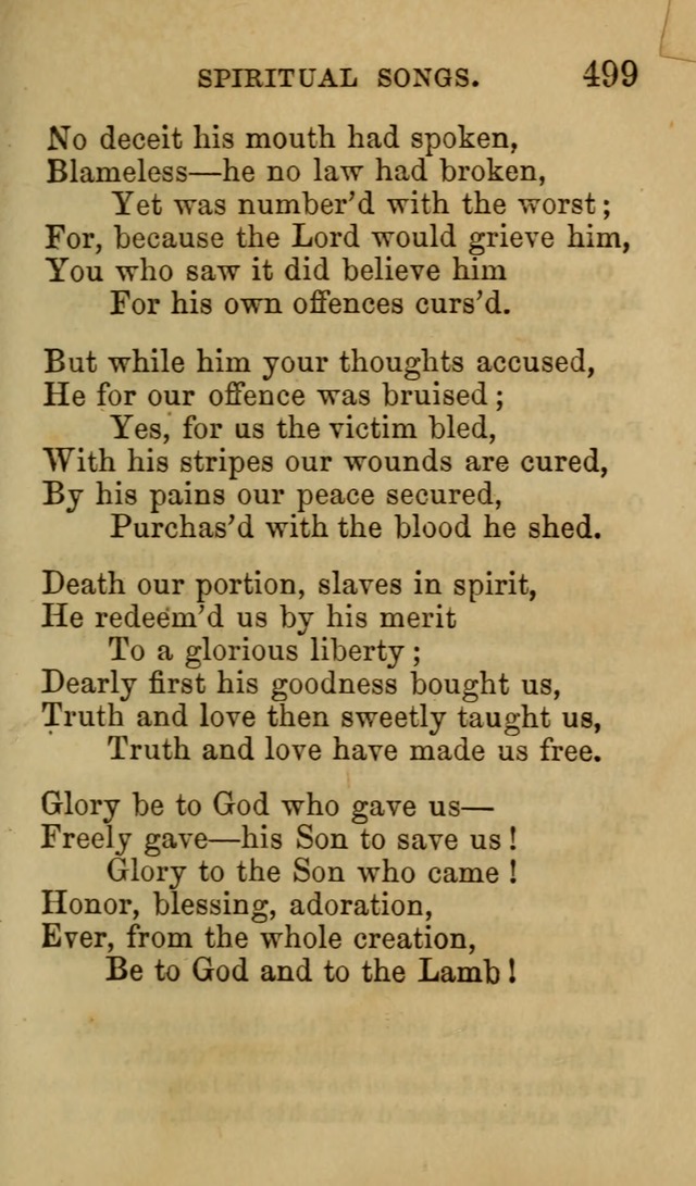 Psalms, Hymns and Spiritual Songs, Original and Selected. (7th ed.) page 499