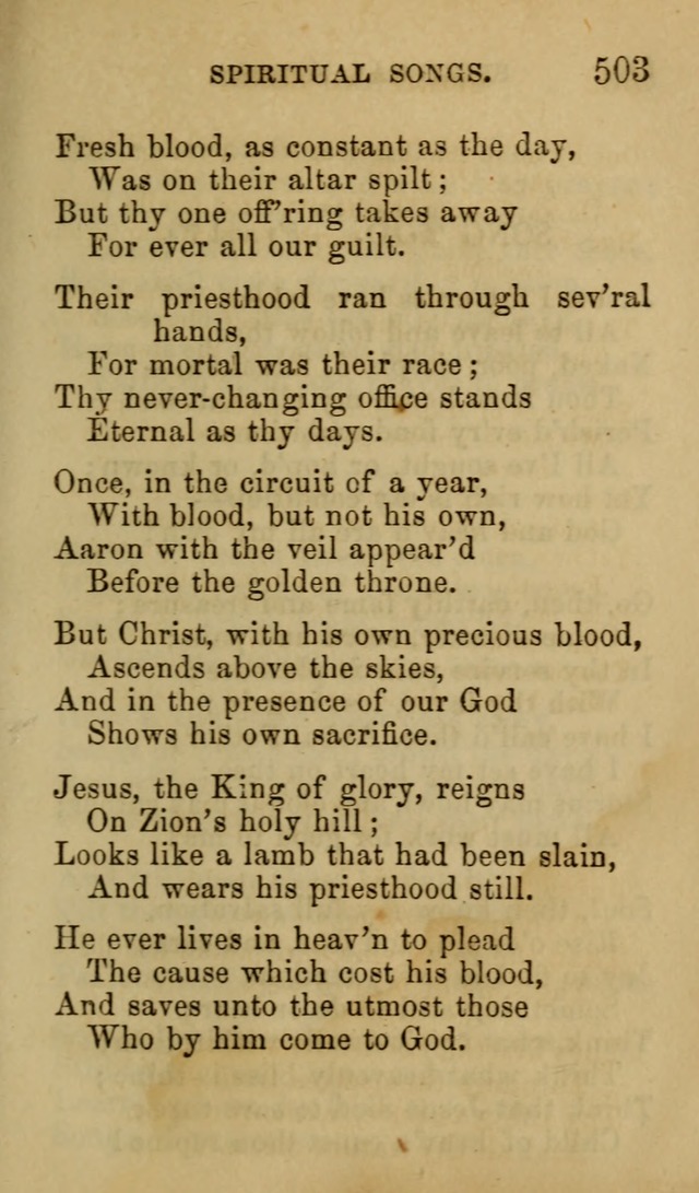 Psalms, Hymns and Spiritual Songs, Original and Selected. (7th ed.) page 503
