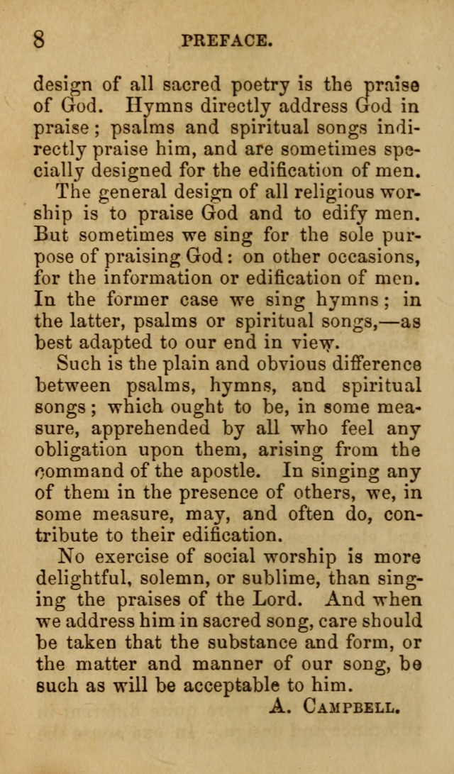 Psalms, Hymns and Spiritual Songs, Original and Selected. (7th ed.) page 8