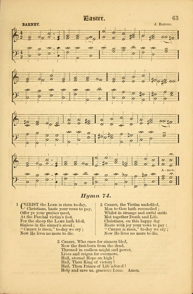 The Parish hymnal: for "The service of song in the House of the Lord" page 70