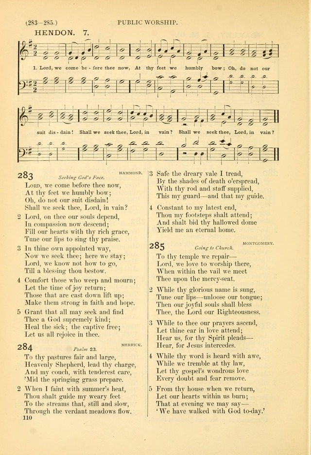 Psalms and Hymns and Spiritual Songs: a manual of worship for the church of Christ page 110