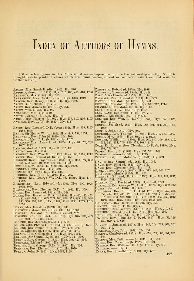 Psalms and Hymns and Spiritual Songs: a manual of worship for the church of Christ page 497