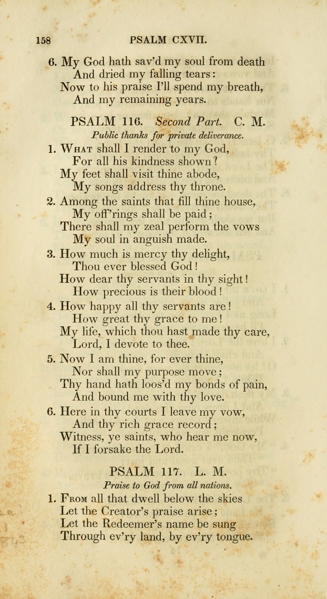 Psalms and Hymns, for the Use of the German Reformed Church, in the United States of America. (2nd ed.) page 161