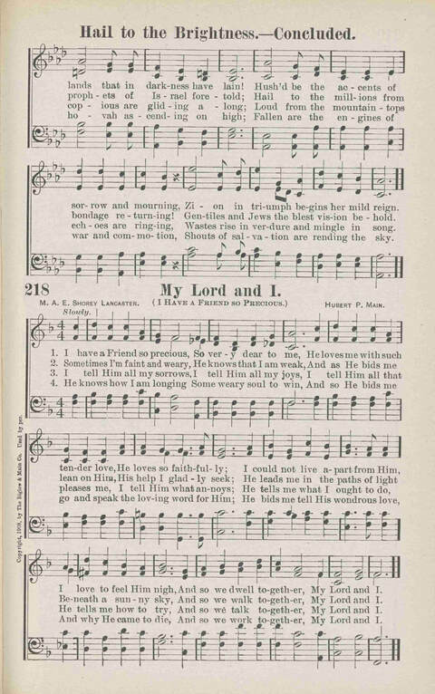 Precious Jewels of Sacred Song: a collection of the most Popular Gospel Songs and Hymns new and old page 201