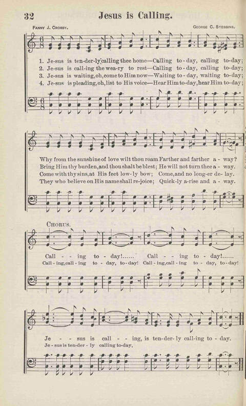 Precious Jewels of Sacred Song: a collection of the most Popular Gospel Songs and Hymns new and old page 32