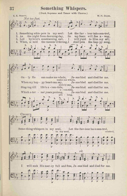 Precious Jewels of Sacred Song: a collection of the most Popular Gospel Songs and Hymns new and old page 37
