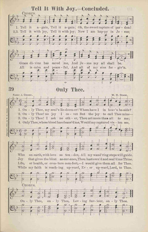 Precious Jewels of Sacred Song: a collection of the most Popular Gospel Songs and Hymns new and old page 39