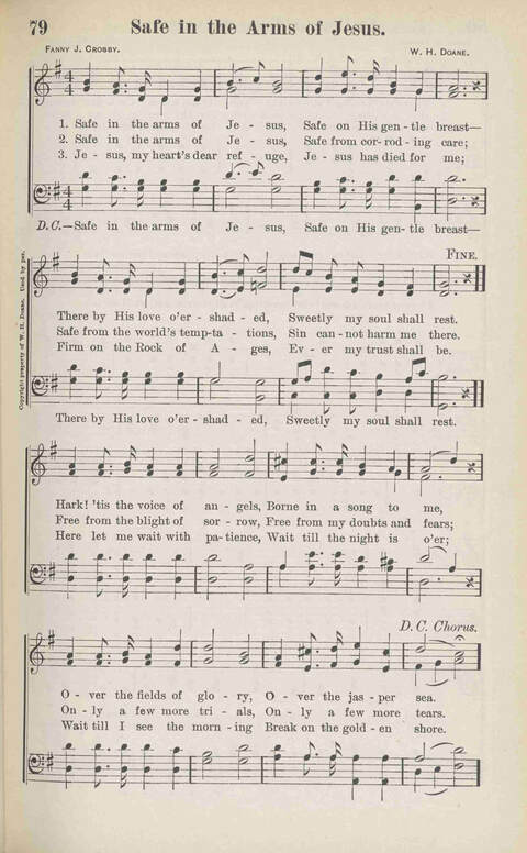 Precious Jewels of Sacred Song: a collection of the most Popular Gospel Songs and Hymns new and old page 79