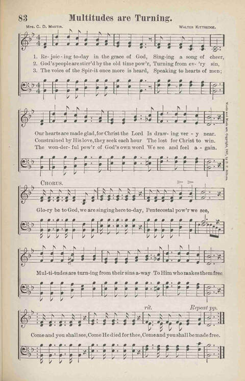Precious Jewels of Sacred Song: a collection of the most Popular Gospel Songs and Hymns new and old page 83