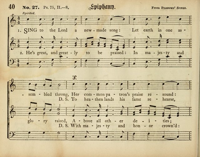 Palm Leaves: a collection of Sunday school tunes and carols for the use of the Protestant Episcopal Church page 40
