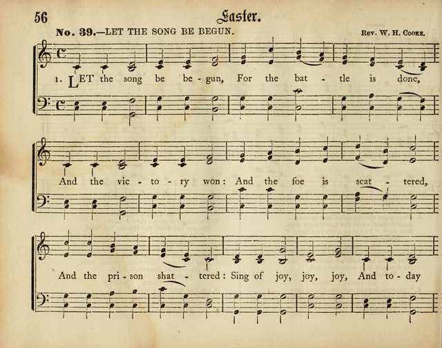Palm Leaves: a collection of Sunday school tunes and carols for the use of the Protestant Episcopal Church page 56