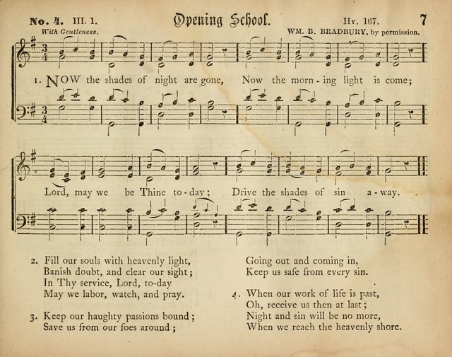 Palm Leaves: a collection of Sunday school tunes and carols for the use of the Protestant Episcopal Church page 7