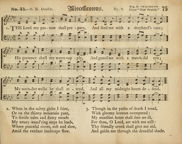 Palm Leaves: a collection of Sunday school tunes and carols for the use of the Protestant Episcopal Church page 75