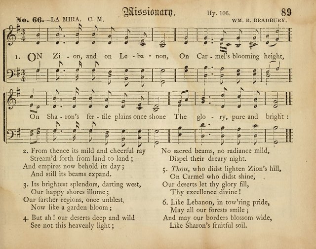 Palm Leaves: a collection of Sunday school tunes and carols for the use of the Protestant Episcopal Church page 89