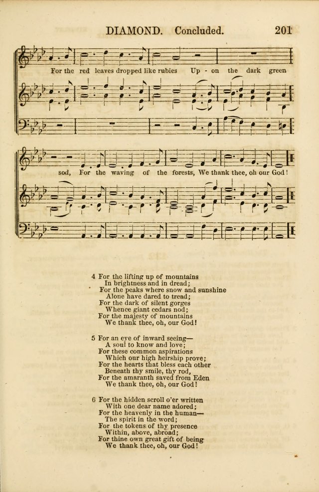 The Psalms of Life: A Compilation of Psalms, Hymns, Chants, Anthems, &c. Embodying the Spiritual, Progressive and Reformatory Sentiment of the Present Age page 201