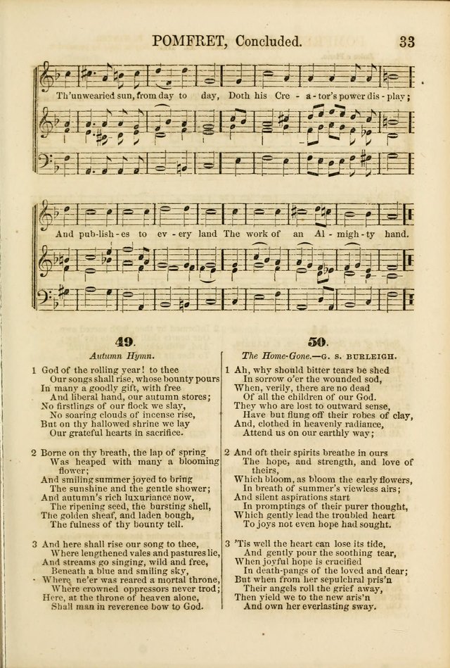 The Psalms of Life: A Compilation of Psalms, Hymns, Chants, Anthems, &c. Embodying the Spiritual, Progressive and Reformatory Sentiment of the Present Age page 33