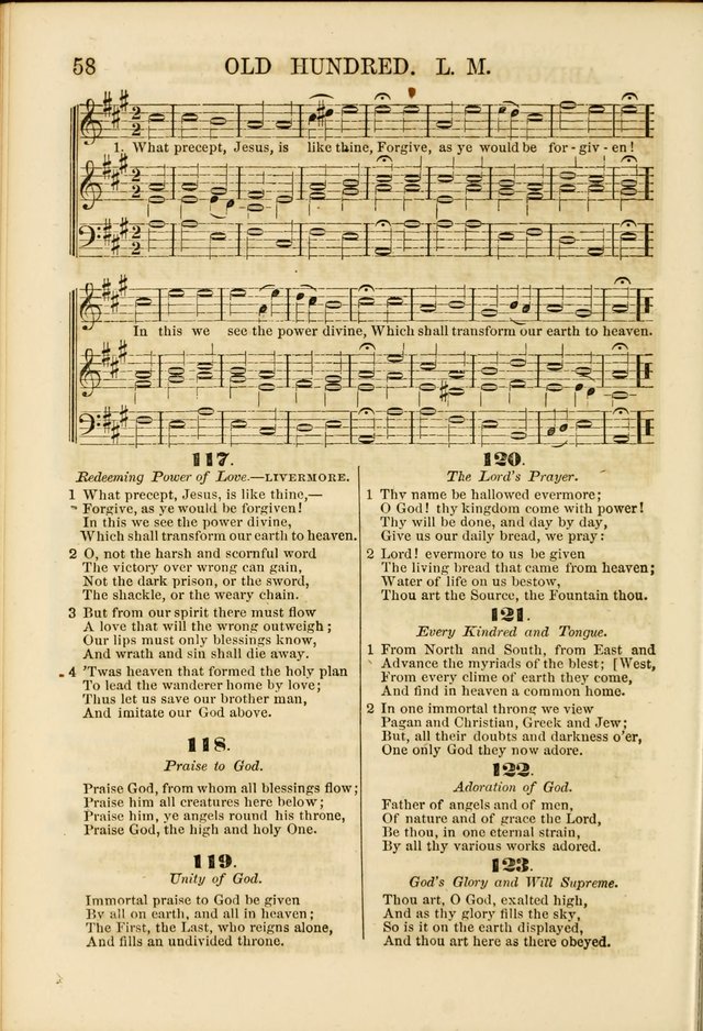 The Psalms of Life: A Compilation of Psalms, Hymns, Chants, Anthems, &c. Embodying the Spiritual, Progressive and Reformatory Sentiment of the Present Age page 58