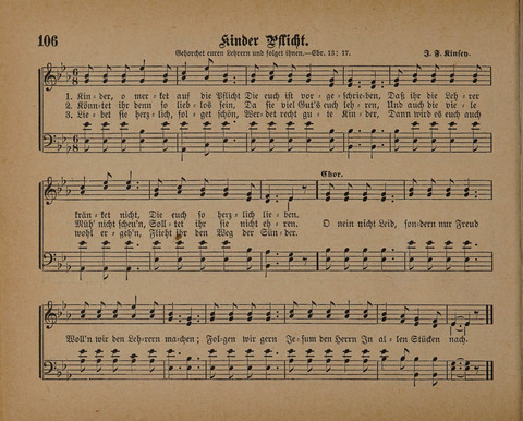 Pilger Lieder: für die Sonntagschule, Erbauungsstunde, Familie, u.s.w. page 106
