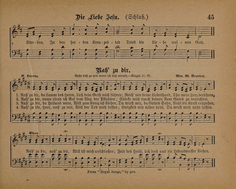 Pilger Lieder: für die Sonntagschule, Erbauungsstunde, Familie, u.s.w. page 45