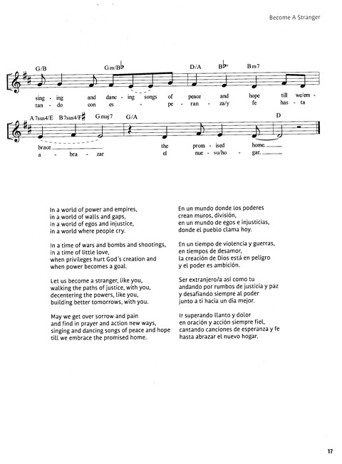 Paz en Nuestra Tierra: Canciones para el Camino desde América Latina / Peace on Earth: Songs for the Journey from Latin America page 11