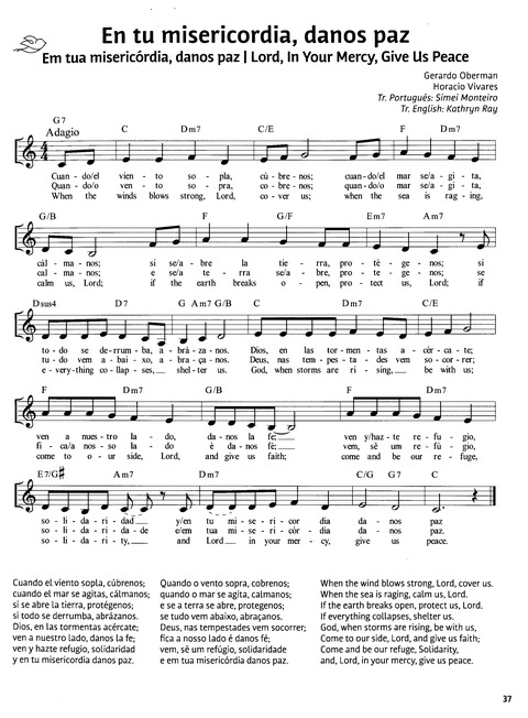 Paz en Nuestra Tierra: Canciones para el Camino desde América Latina / Peace on Earth: Songs for the Journey from Latin America page 31