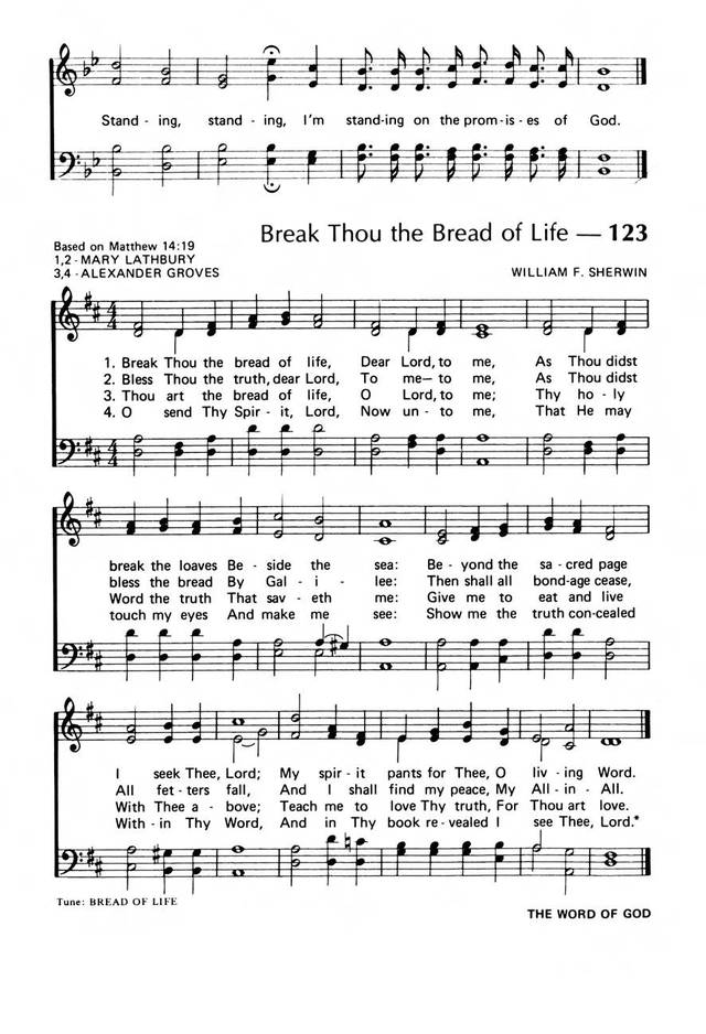 Praise! Our Songs and Hymns page 105