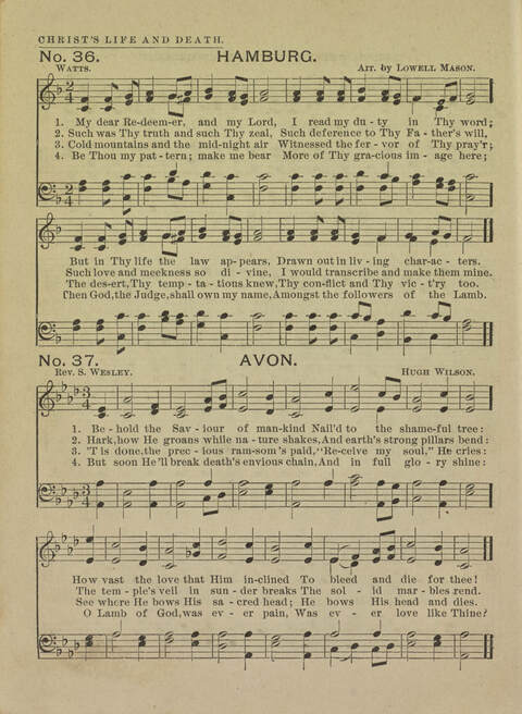 Perennial Songs: a new collection of hymns, tunes, and gospel songs page 32