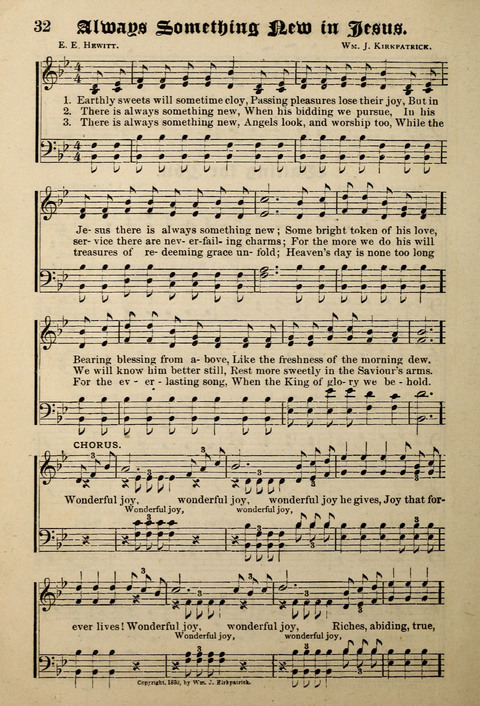 Praise in Song: a collection of hymns and sacred melodies page 32