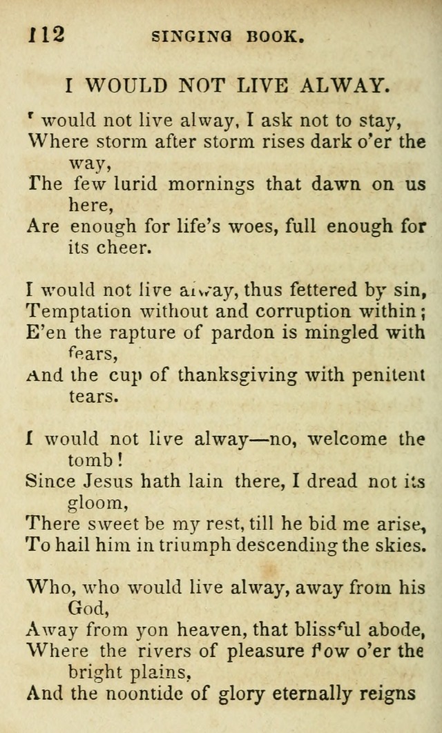 The Public School Singing Book: a collection of original and other songs, odes, hymns, anthems, and chants used in the various public schools page 116