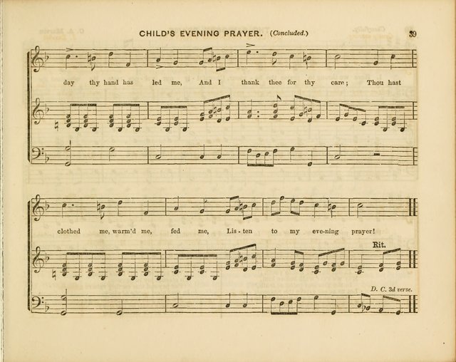 Plymouth Sabbath School Collection: or, Hymns and Tunes page 39