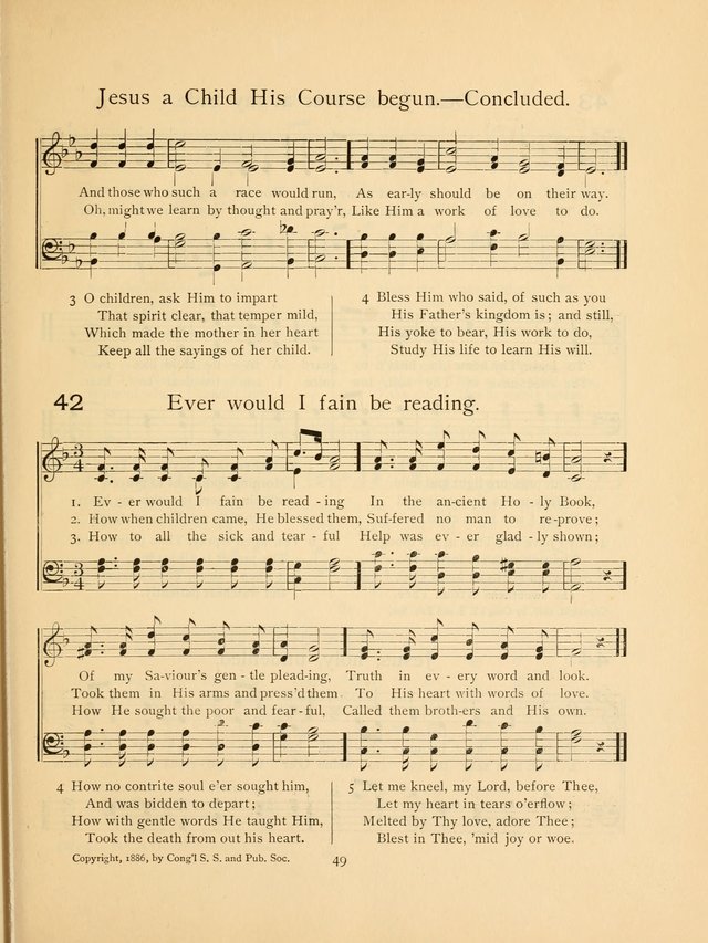 Pilgrim Songs: for the Sunday School page 49