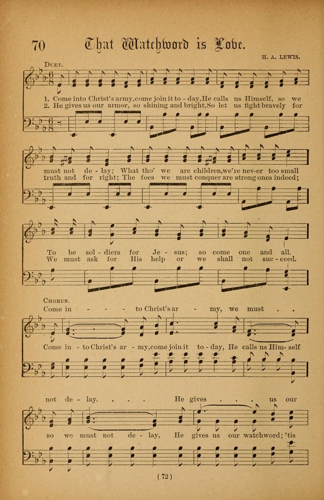 The Portfolio of Sunday School Songs page 72