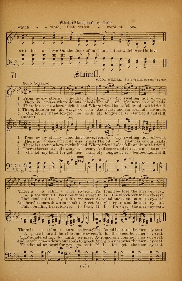 The Portfolio of Sunday School Songs page 73