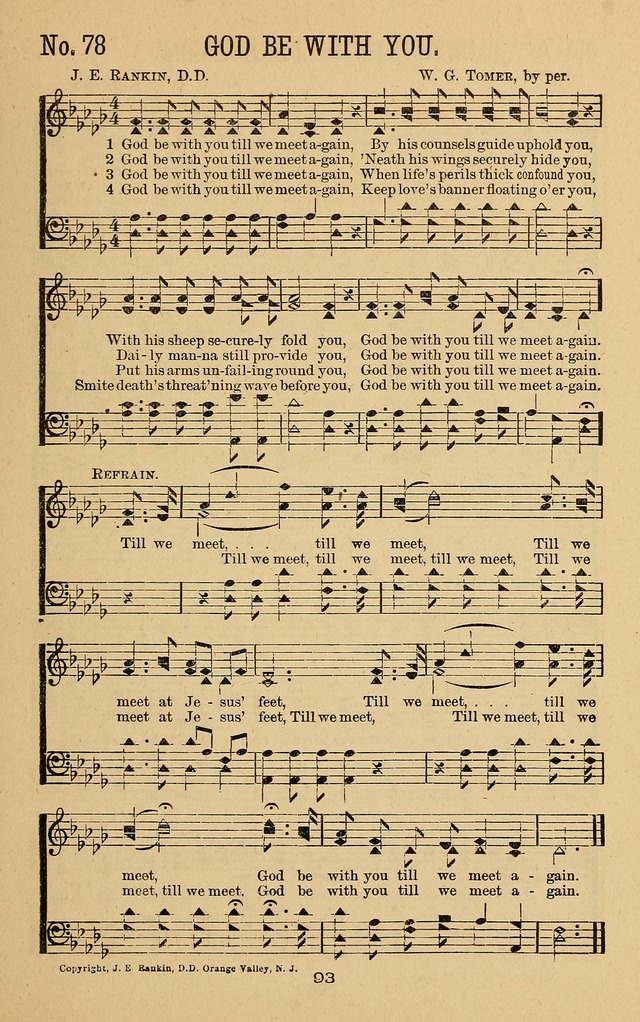 Pure Songs for Sunday-Schools page 100