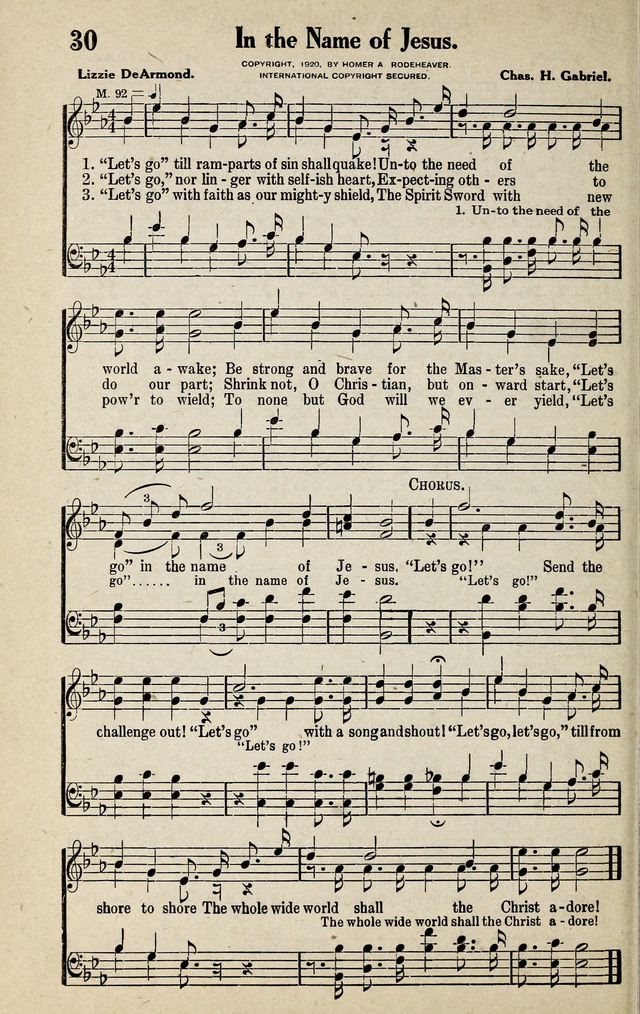 Progressive Sunday School Songs page 30