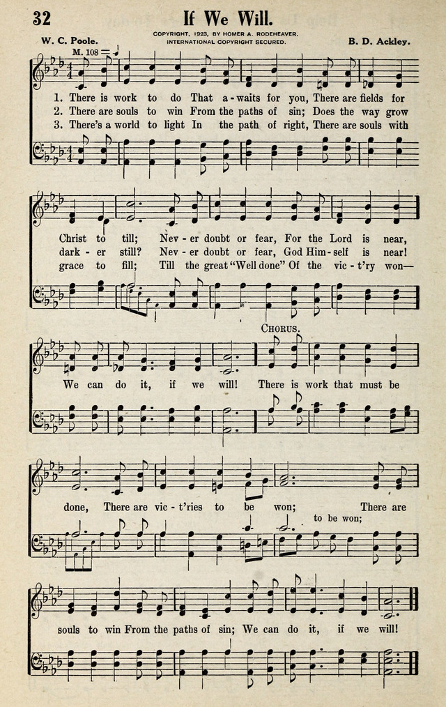Progressive Sunday School Songs page 32