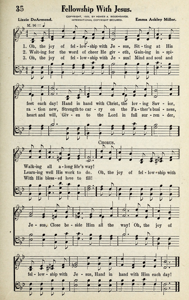 Progressive Sunday School Songs page 35