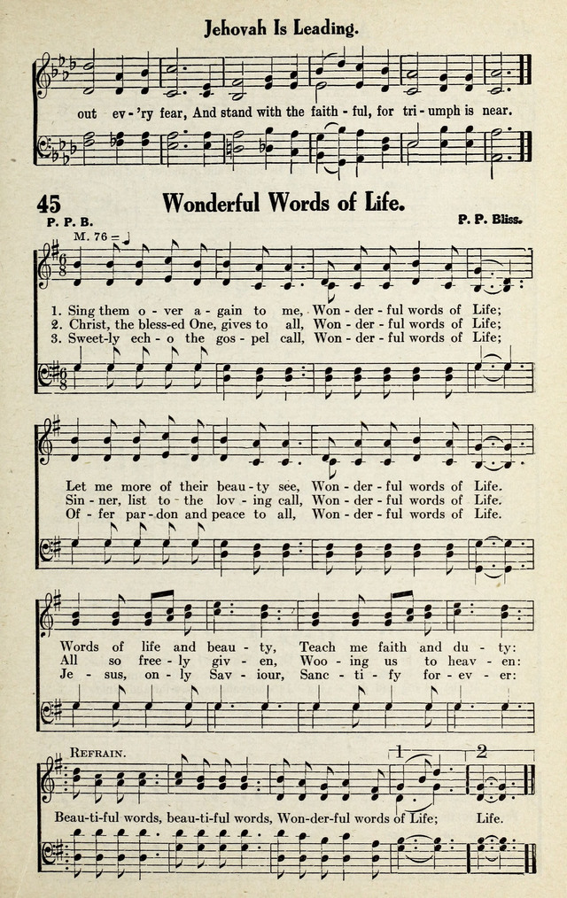 Progressive Sunday School Songs page 45
