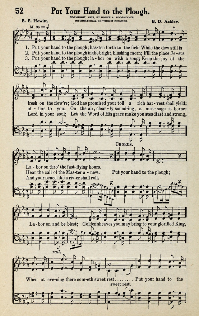 Progressive Sunday School Songs page 52