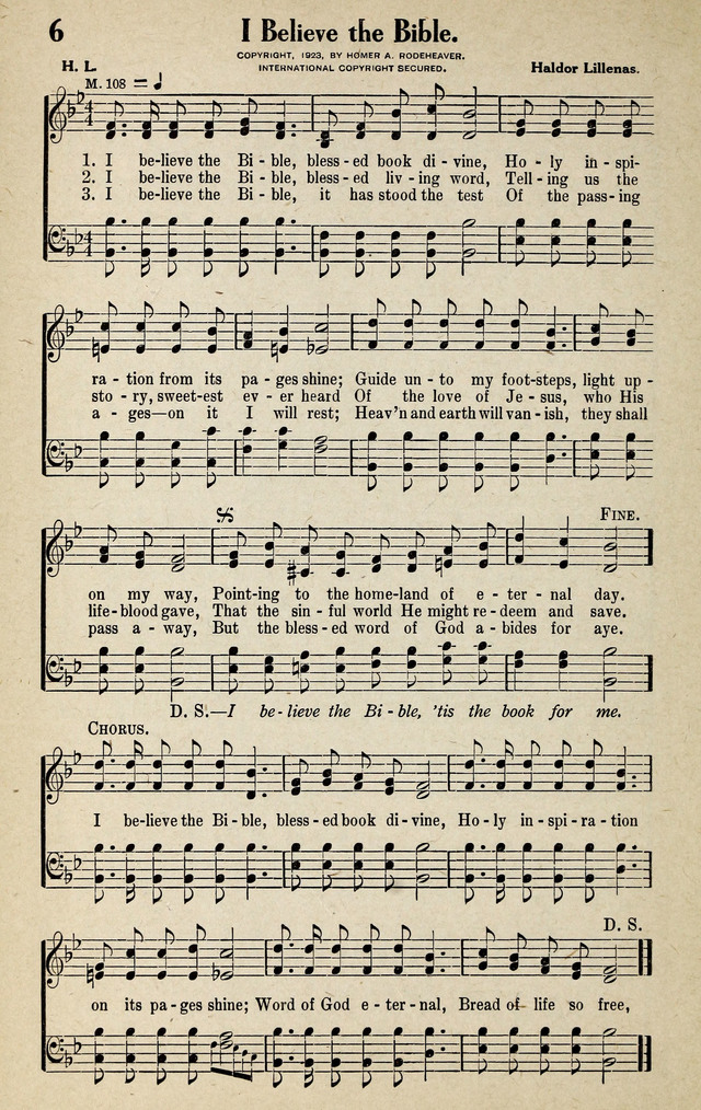 Progressive Sunday School Songs page 6
