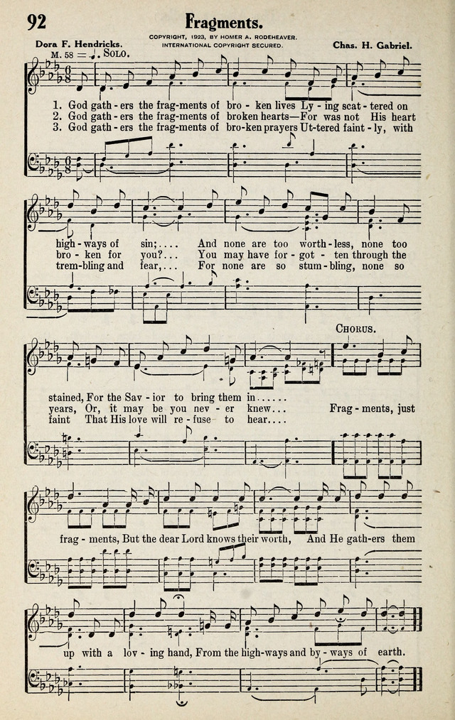 Progressive Sunday School Songs page 92