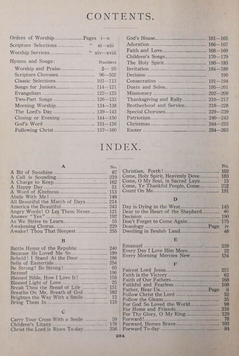 Praise and Service Songs for Sunday Schools page 232