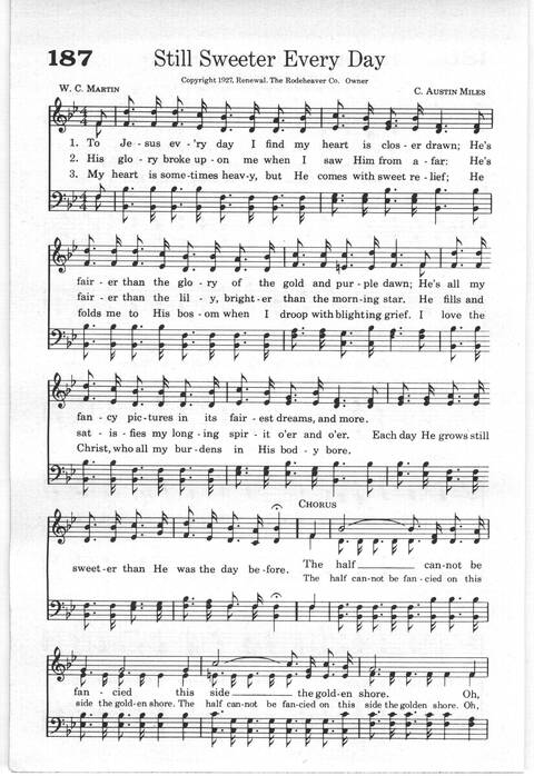 Praise and Worship: a gospel hymnal page 166