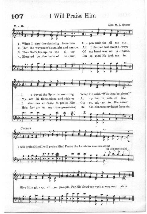 Praise and Worship: a gospel hymnal page 87