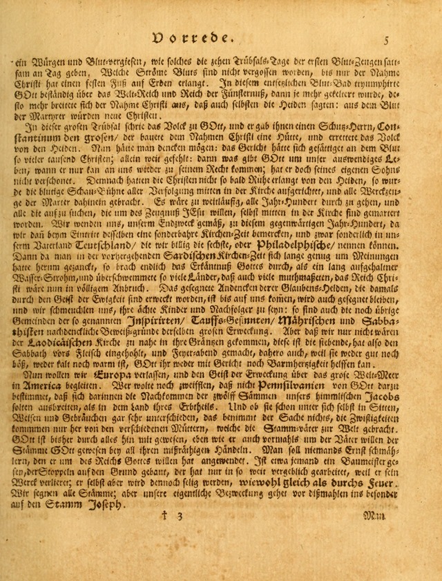 Paradisisches Wunder-Spiel: welches sich in diesen letzen zeiten und tagen in denen abend, ländischen welt-theisen, als en vorspiel der nemen welt hervorgethan page 5