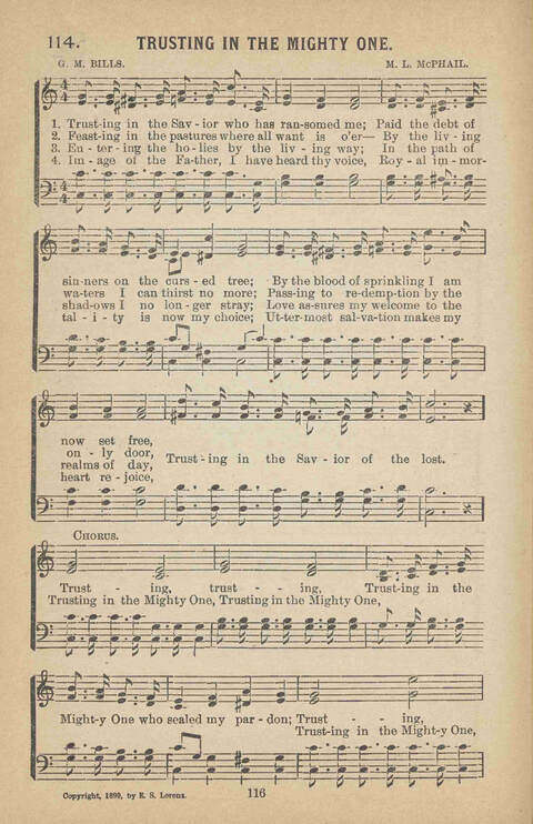 Praise Ye: a collection of sacred songs page 116