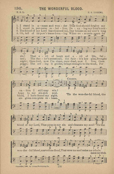 Praise Ye: a collection of sacred songs page 138