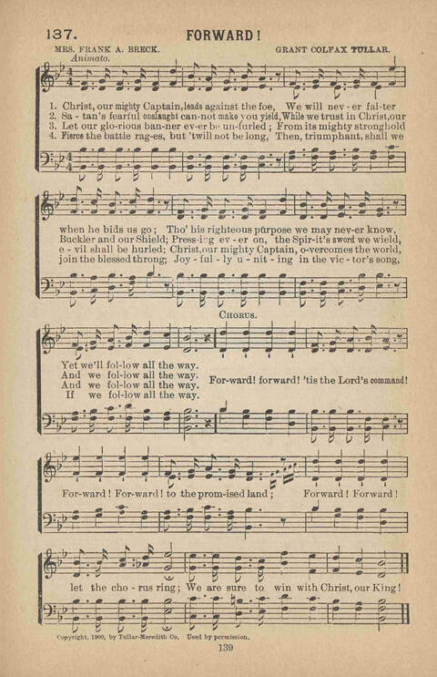Praise Ye: a collection of sacred songs page 139